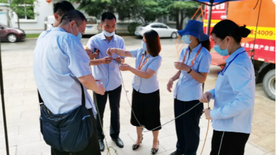 海丽移动体验馆走进青岛后海热电应急安全培训